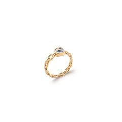 Paauksuotas žiedas 750° Mon Tresor kaina ir informacija | Žiedai | pigu.lt