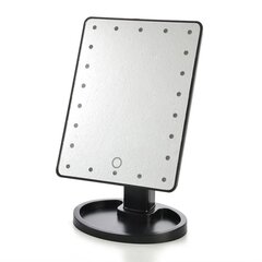 Led veidrodis su apšvietimu , juoda kaina ir informacija | Kosmetinės, veidrodėliai | pigu.lt