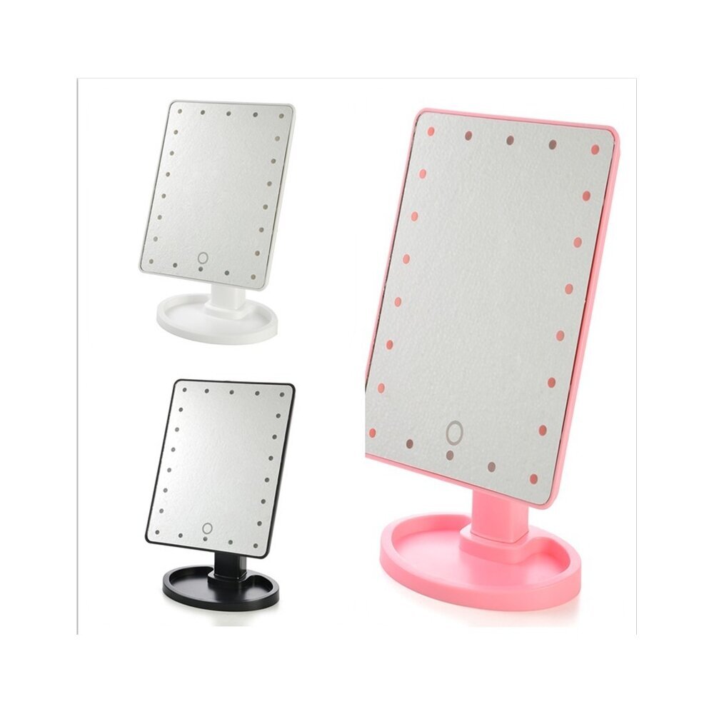 Led veidrodis su apšvietimu , rožinė цена и информация | Kosmetinės, veidrodėliai | pigu.lt