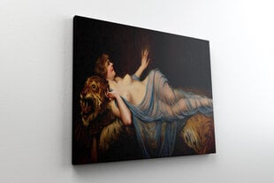 Reprodukcija Moteris ir Tigras (Francois Martin-Kavel), 60x30 cm цена и информация | Репродукции, картины | pigu.lt