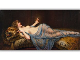 Reprodukcija Moteris ir Tigras (Francois Martin-Kavel), 60x30 cm цена и информация | Репродукции, картины | pigu.lt