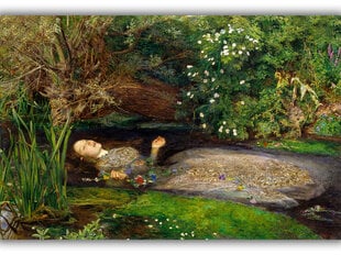 Reprodukcija Ofelija (1852) (John Everett Millais), 30x40 cm цена и информация | Репродукции, картины | pigu.lt