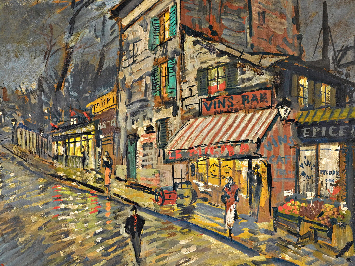 Reprodukcija Naktinis Paryžius (Konstantin Alexeevich Korovin), 40x35 cm kaina ir informacija | Reprodukcijos, paveikslai | pigu.lt