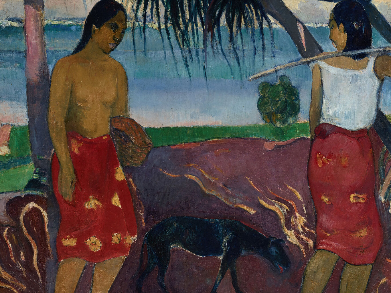 Reprodukcija Po Pandanu (1891) (Paul Gauguin), 30x40 cm kaina ir informacija | Reprodukcijos, paveikslai | pigu.lt