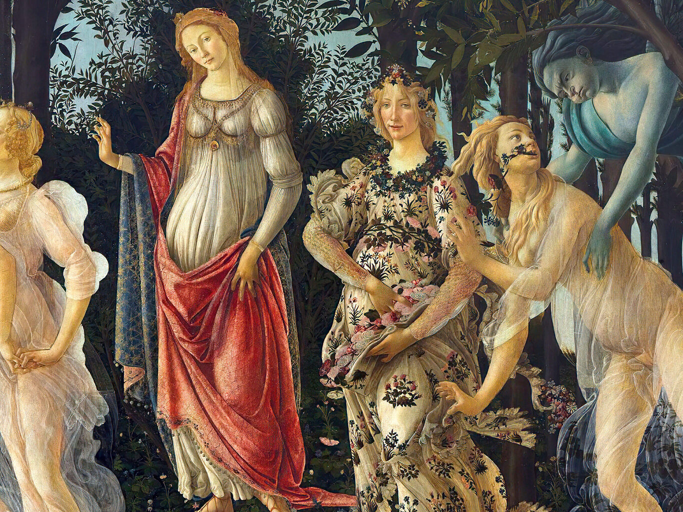 Reprodukcija Pavasaris (1480) (Sandro Botticelli), 60x30 cm kaina ir informacija | Reprodukcijos, paveikslai | pigu.lt