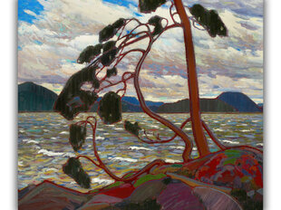 Reprodukcija Vakarų Vėjas (1917) (Tom Thomson), 40x35 cm kaina ir informacija | Reprodukcijos, paveikslai | pigu.lt