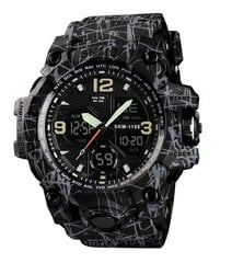 Наручные часы Skmei Hamlet 1155B Черные с серым цена и информация | Мужские часы | pigu.lt