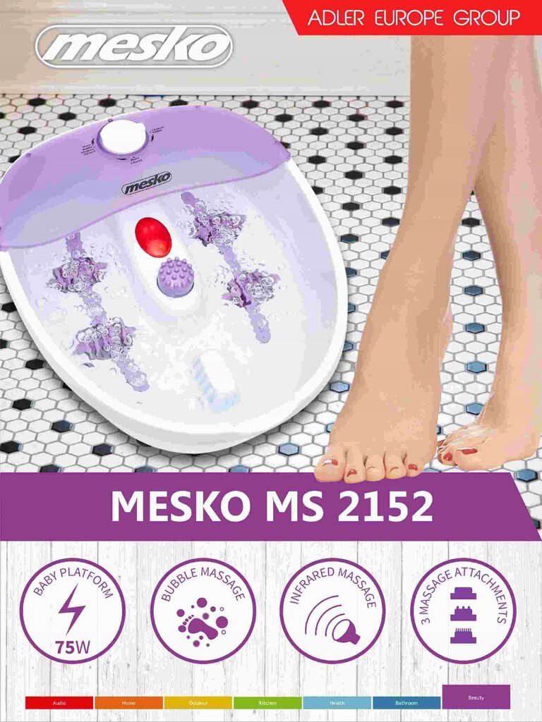 Mesko MS21521 цена и информация | Masažinės vonelės | pigu.lt