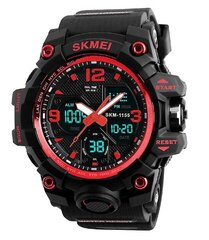Мужские спортивные часы Skmei 1155B Черные с красным цена и информация | Мужские часы | pigu.lt