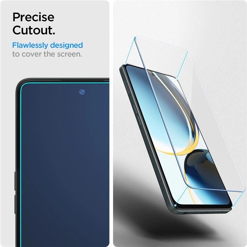 TEMPERED GLASS Spigen GLAS.TR SLIM 2-PACK ONEPLUS NORD CE 3 LITE 5G CLEAR kaina ir informacija | Apsauginės plėvelės telefonams | pigu.lt