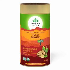 Ajurvedinė biri arbata Tulsi Ginger Organic India, 100g kaina ir informacija | Arbata | pigu.lt