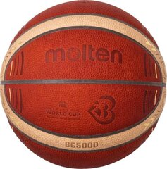 Basketball ball competition MOLTEN B7G5000-M3P FIBA premium leather size 7 цена и информация | Баскетбольные мячи | pigu.lt