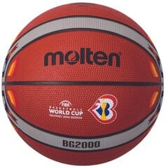 Basketball ball training MOLTEN B7G2000-M3P FIBA rubber size 7 цена и информация | Баскетбольные мячи | pigu.lt