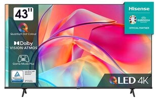 Hisense 43E7KQ kaina ir informacija | Televizoriai | pigu.lt