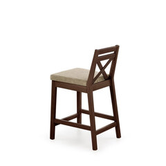 Baro kėdė Halmar Borys Low Lars 07, ruda kaina ir informacija | Virtuvės ir valgomojo kėdės | pigu.lt