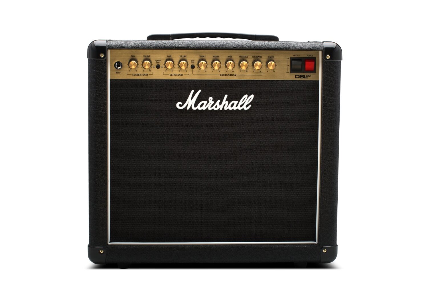 Lempinis stiprintuvas elektrinei gitarai Marshall DSL20 CR kaina ir informacija | Priedai muzikos instrumentams | pigu.lt