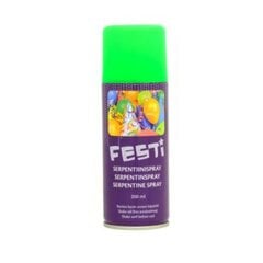 Festi Party Foam Spray 200ml - Žalia цена и информация | Праздничные декорации | pigu.lt