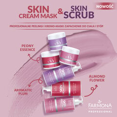 farmona skin scrub ароматический сливовый скраб для тела и ног, 500 г цена и информация | Скрабы для тела | pigu.lt