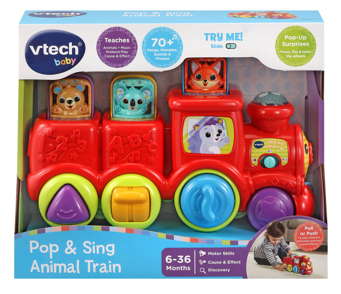Muzikinis traukinukas Vtech kaina ir informacija | Žaislai kūdikiams | pigu.lt