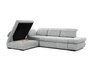 Левосторонний угловой диван Bogart Majores L, серый цвет цена и информация | Угловые диваны | pigu.lt