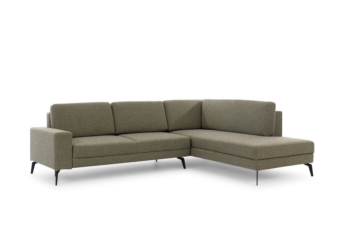 Dešininė kampinė sofa Bogart Elentio L, žalia kaina ir informacija | Minkšti kampai | pigu.lt