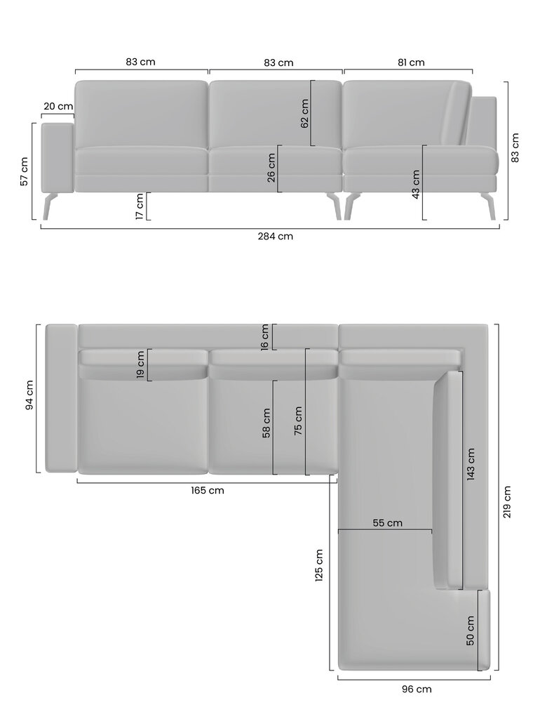 Dešininė kampinė sofa Bogart Elentio L, žalia kaina ir informacija | Minkšti kampai | pigu.lt