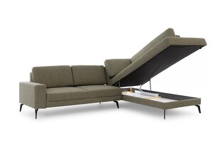 Dešininė kampinė sofa Bogart Elentio L, žalia kaina ir informacija | Minkšti kampai | pigu.lt