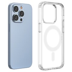 Magnetinis dėklas MagSafe skirtas iPhone 15 Pro Max Clear Magnetic Case - skaidrus kaina ir informacija | Telefono dėklai | pigu.lt