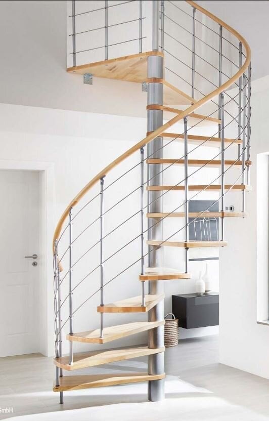 Spiraliniai laiptai Minka Venezia Ø140 cm, 309 cm цена и информация | Laiptai | pigu.lt