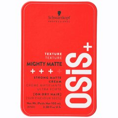 Матовый крем сильной фиксации Schwarzkopf Professional Osis+ Mighty Matte, 100 мл цена и информация | Средства для укладки волос | pigu.lt