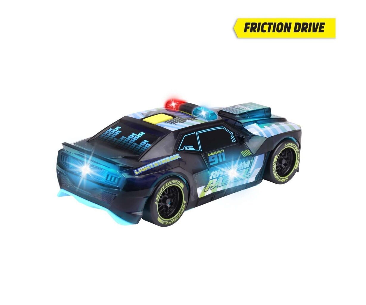 Policijos automobilis su šviesa ir garsu Rhythm Patrol Dickie Toys цена и информация | Žaislai berniukams | pigu.lt