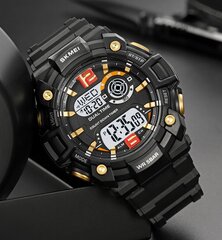 Мужские часы Skmei 2018BG, черные / золотые цена и информация | Мужские часы | pigu.lt