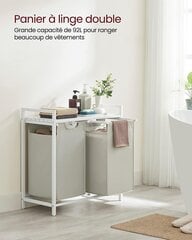 Vasagle skalbinių krepšių rinkinys, 2 vnt. kaina ir informacija | Vonios kambario aksesuarai | pigu.lt