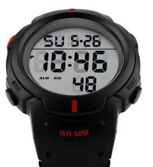 Мужские часы Skmei 1068RD, черные / красные цена и информация | Мужские часы | pigu.lt