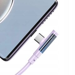 Кабель USB-C, угловой, мощный, сверхбыстрый, Mcdodo, 100 Вт, 1,8 м, фиолетовый цена и информация | Кабели для телефонов | pigu.lt