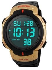 Мужские часы Skmei 1068GD, золотые / черные цена и информация | Мужские часы | pigu.lt
