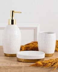 Lumi White Gold vonios komplektas, 3 vnt. kaina ir informacija | Vonios kambario aksesuarai | pigu.lt