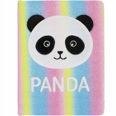 Užrašų knygelė Starpak Plush Rainbow Panda 481258, A5 kaina ir informacija | Sąsiuviniai ir popieriaus prekės | pigu.lt