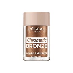 Akių šešėliai L'Oreal Chromatic Bronze Loose Pigments Bronzer, 02 Everything Is Permitted Satin, 1,5 g kaina ir informacija | Akių šešėliai, pieštukai, blakstienų tušai, serumai | pigu.lt