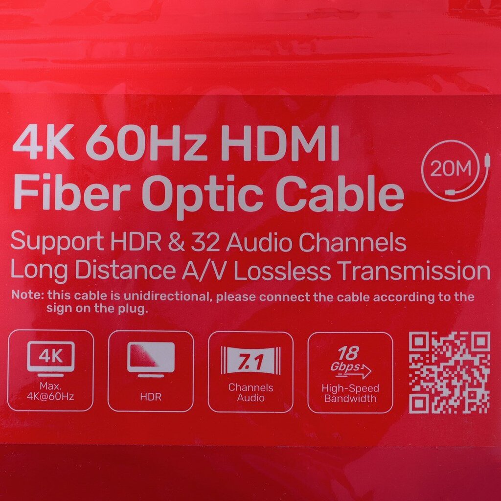 Unitek HDMI, 20 m kaina ir informacija | Kabeliai ir laidai | pigu.lt