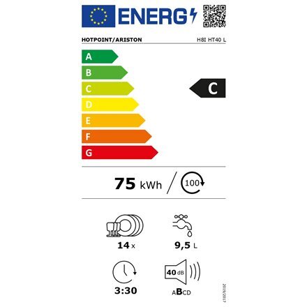 Hotpoint H8I HT40 kaina ir informacija | Indaplovės | pigu.lt