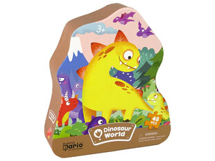 Dėlionė LeanToys Dinozaurų ugnikalnis, 48 d. kaina ir informacija | Dėlionės (puzzle) | pigu.lt