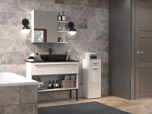 Тумба для ванной комнаты Nel V DS, серебро цена и информация | Шкафчики для ванной | pigu.lt