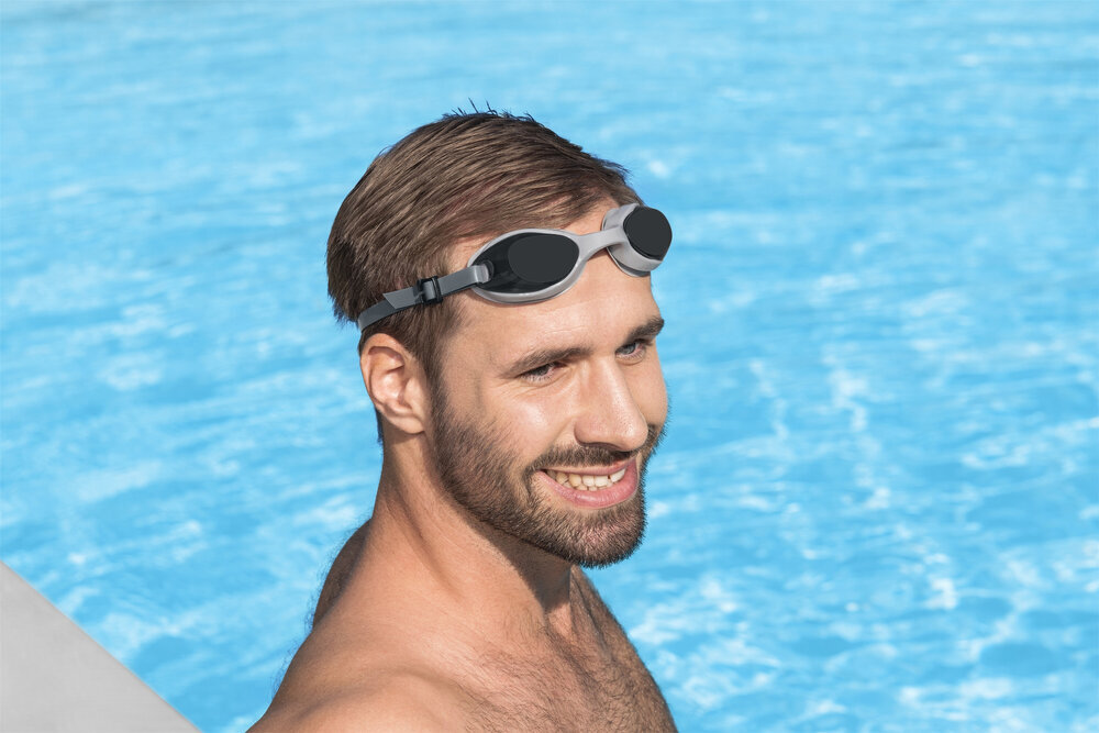 Plaukimo akiniai Bestway, pilki kaina ir informacija | Plaukimo akiniai | pigu.lt