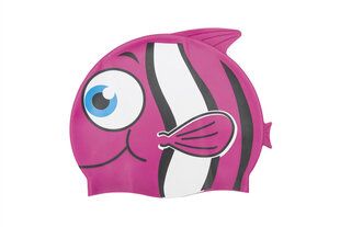 Шапочка для плавания Bestway, розовая рыбка цена и информация | Шапочки для плавания | pigu.lt