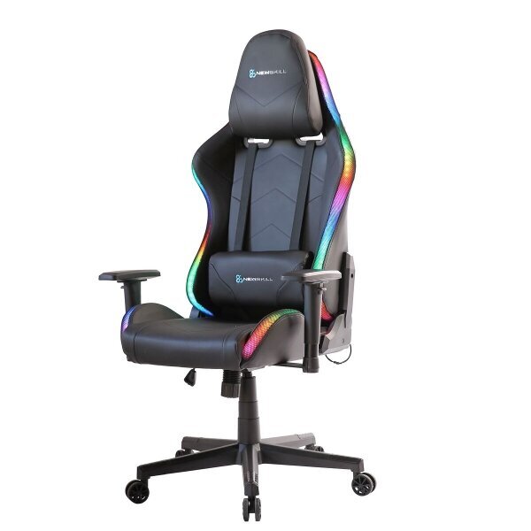 Žaidimų kėdė Newskill Kitsune RGB V2, juoda цена и информация | Biuro kėdės | pigu.lt