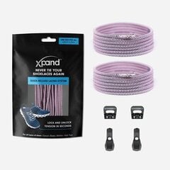 Эластичные шнурки Xpand No-Tie Neon Pink цена и информация | Средства для ухода за одеждой и обувью | pigu.lt