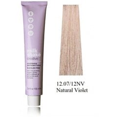 Plaukų dažai MilkShake Creative Permanent, 12.07/12NV Natural Violet, 100 ml kaina ir informacija | Plaukų dažai | pigu.lt