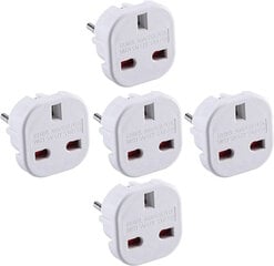 Adapteris iš JK į Europos standartą 8907558240556 kaina ir informacija | Elektros jungikliai, rozetės | pigu.lt