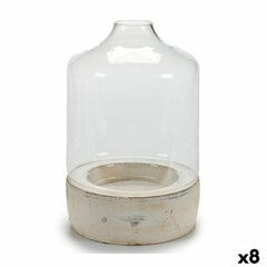 Žvakidė Skaidrus Akmuo Stiklas 15,2 x 22,5 x 15,2 cm (8 vnt.) цена и информация | Подсвечники, свечи | pigu.lt